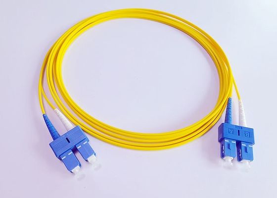 Изрезанный гибкий провод SC UPC двухшпиндельный Lszh для системы DWDM