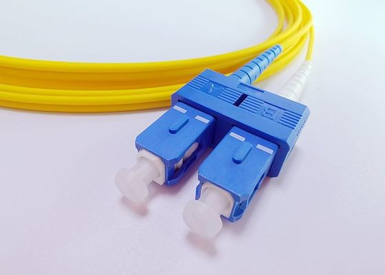 Изрезанный гибкий провод SC UPC двухшпиндельный Lszh для системы DWDM