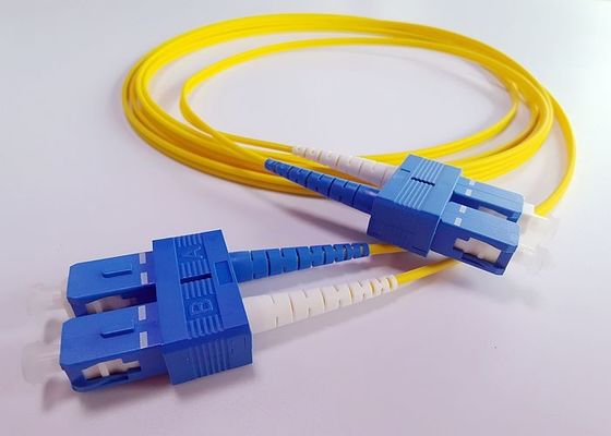 Изрезанный гибкий провод SC UPC двухшпиндельный Lszh для системы DWDM