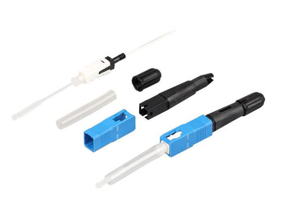 Горячий расплавьте соединитель оптического волокна SC UPC SC APC FTTH быстрый
